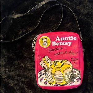 Betsey Johnson Pancake Box Crossbody Purse